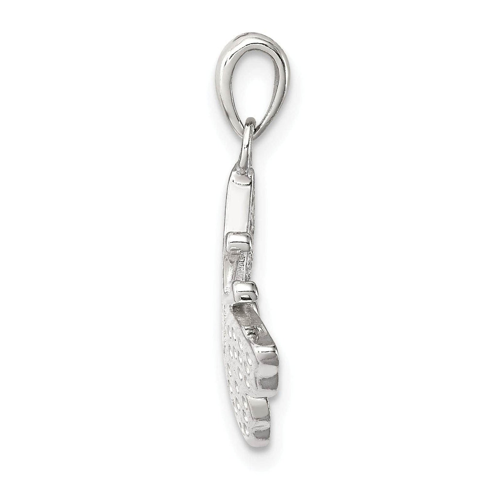 Sterling Silver Cubic Zirconia Butterfly Charm