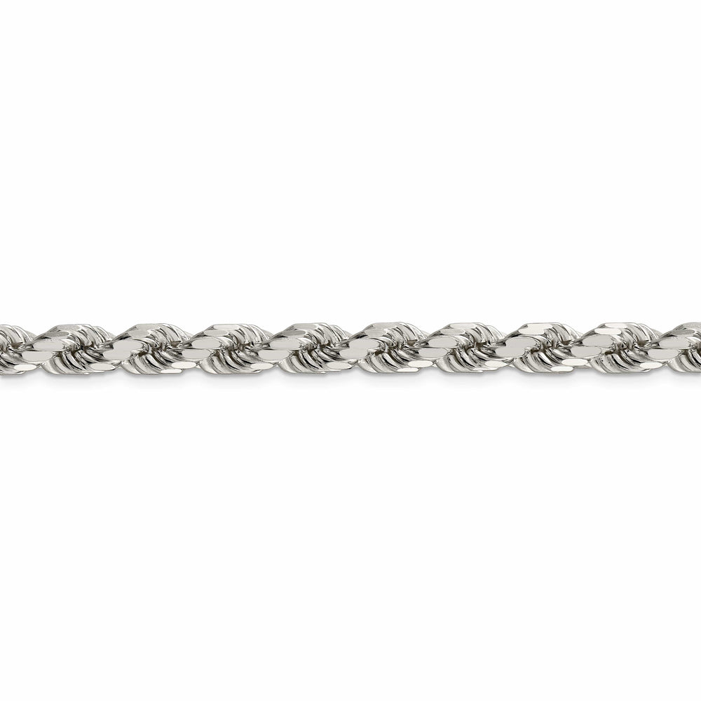Silver Polished D.C 8 Sides 7.00-mm Rope Chain