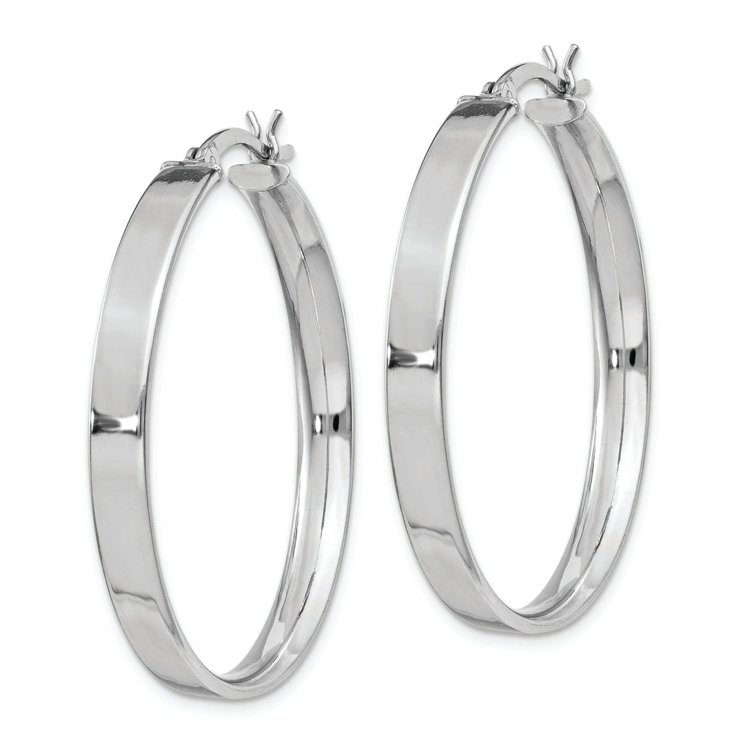 Sterling Silver Polished Finish Hinged Earrings