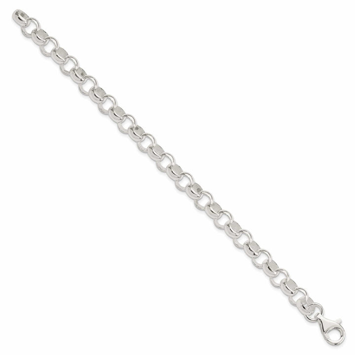 Sterling Silver Belcher Light Bracelet 8MM