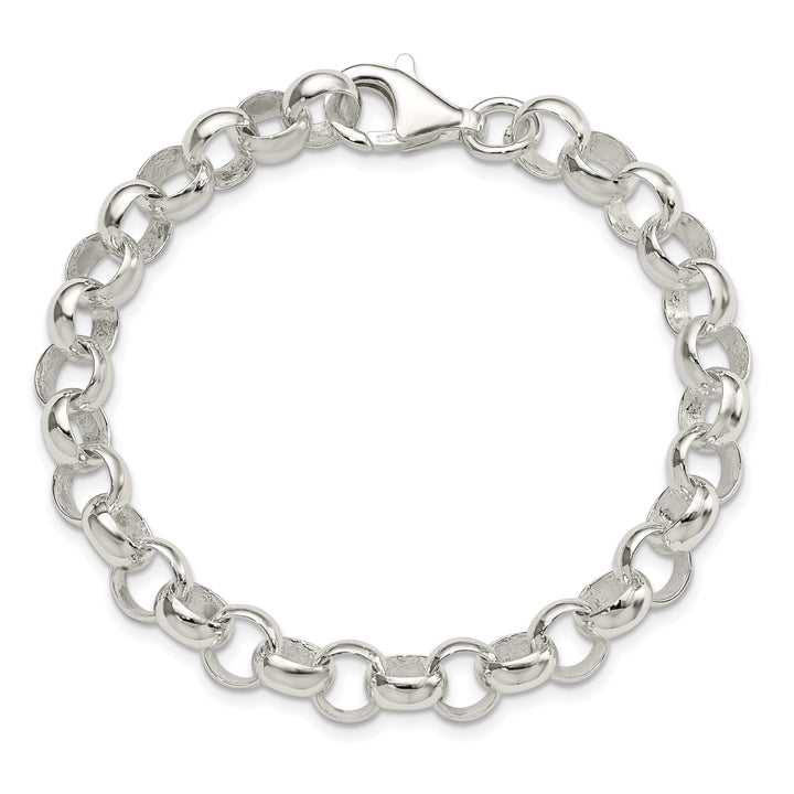 Sterling Silver Belcher Light Bracelet 8MM