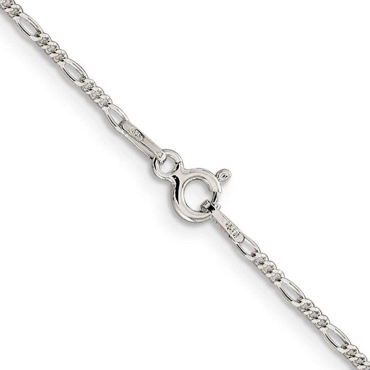 Sterling Silver Polished 1.5-mm Figaro Chain
