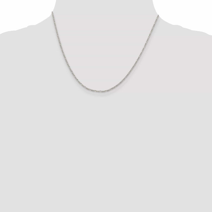Sterling Silver Polished 1.5-mm Figaro Chain