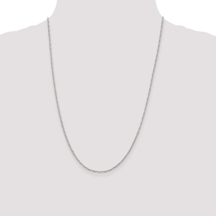 Sterling Silver Polished 1.5-mm Figaro Chain