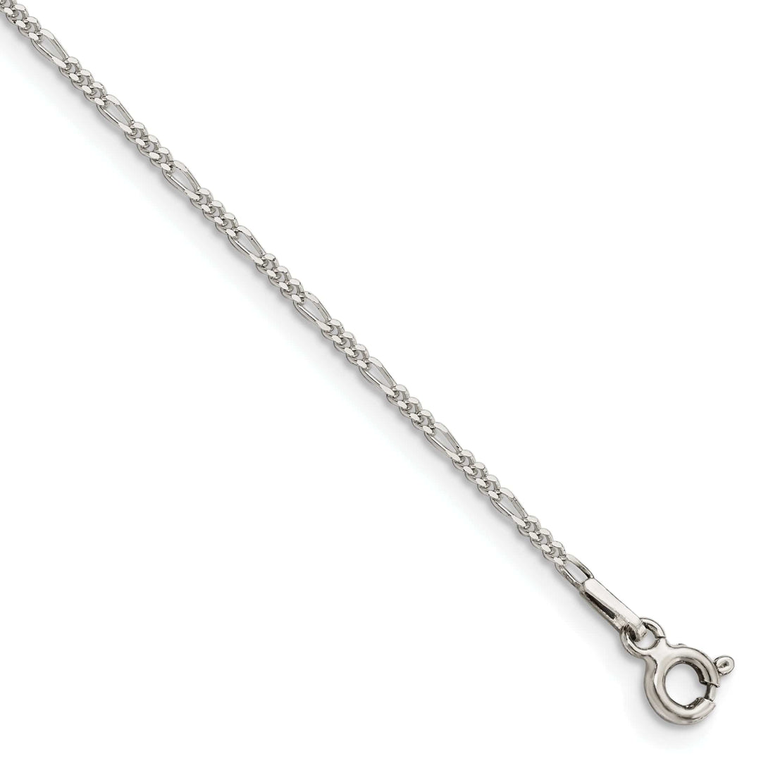 Sterling Silver Polished 1.5-mm Figaro Chain