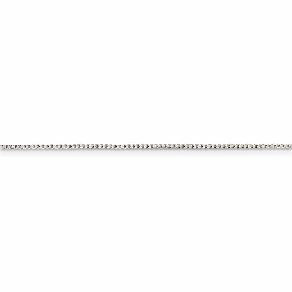 Silver Polished 1.00-mm Half Round Box Chain