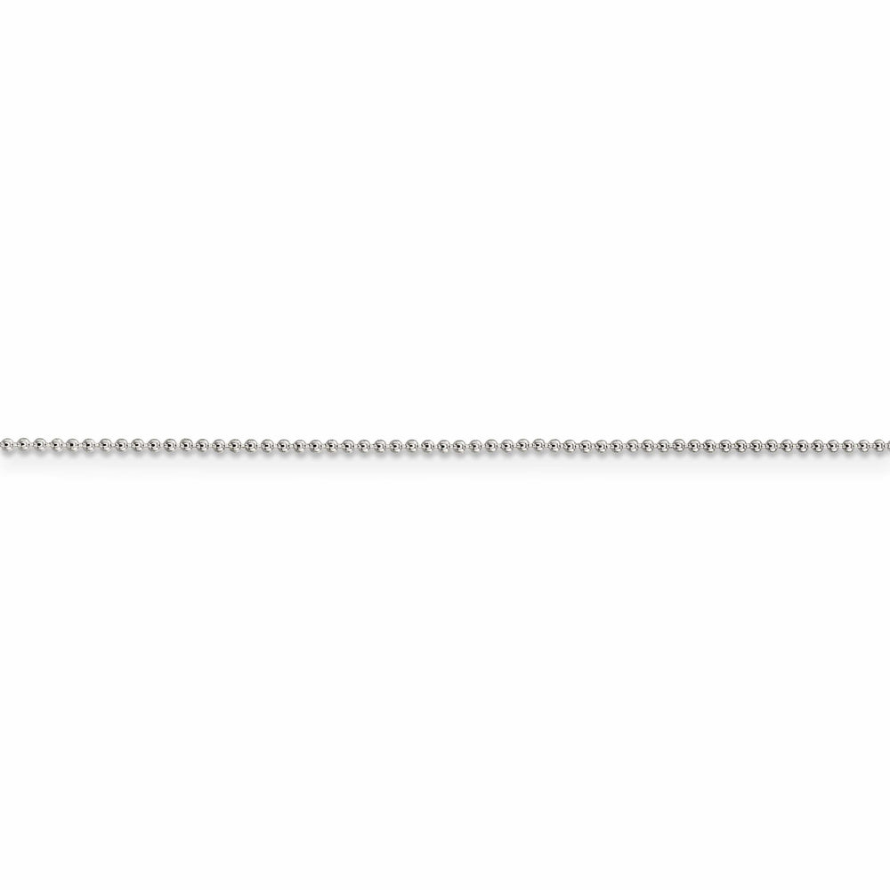 925 Sterling Silver Beaded Chain 1MM Thickness