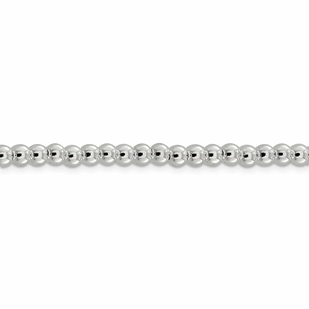 Sterling Silver Necklace Beaded Box Chain 5MM
