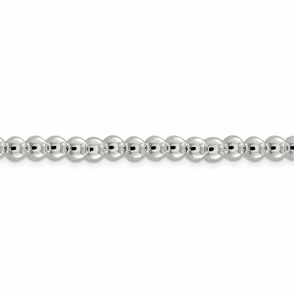 Sterling Silver Necklace Beaded Box Chain 6.10MM
