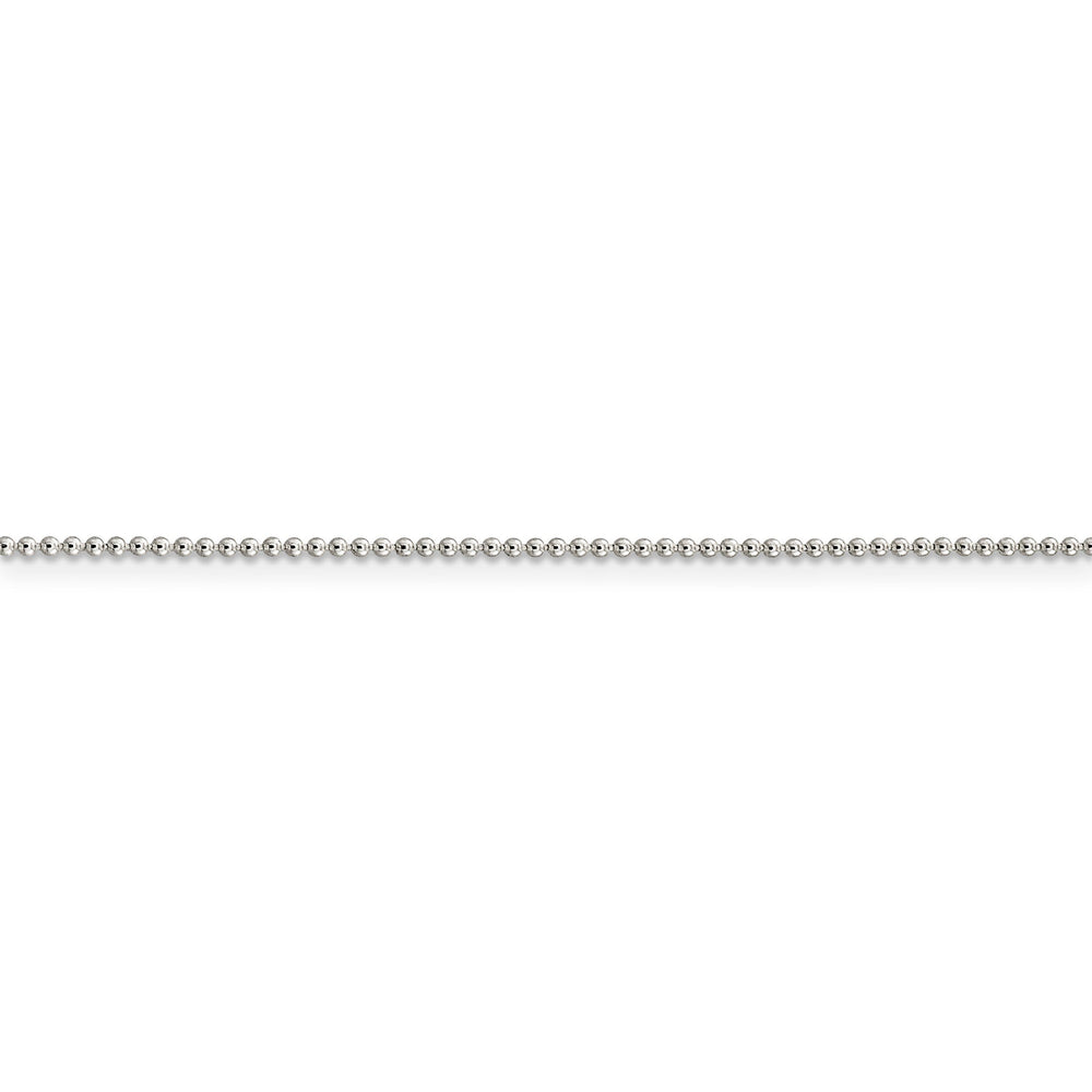Sterling Silver Beaded Chain 1.25MM