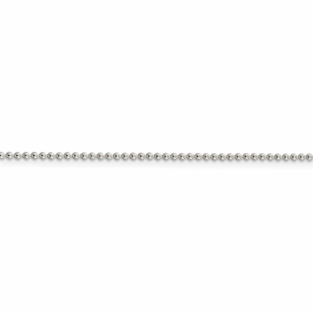 Sterling Silver Beaded Chain 1.5MM