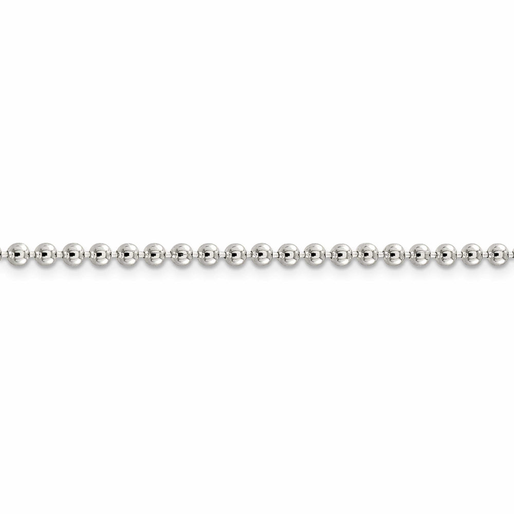 Sterling Silver Beaded Chain 3MM