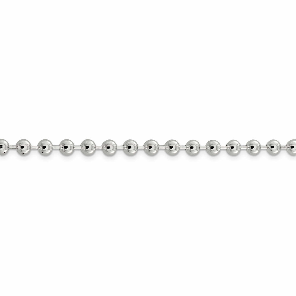 Sterling Silver Beaded Bead Chain 5MM