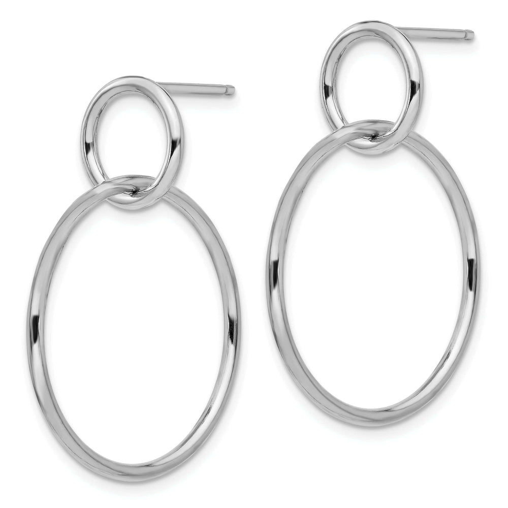 Sterling Silver Polished Post Dangle Earrings