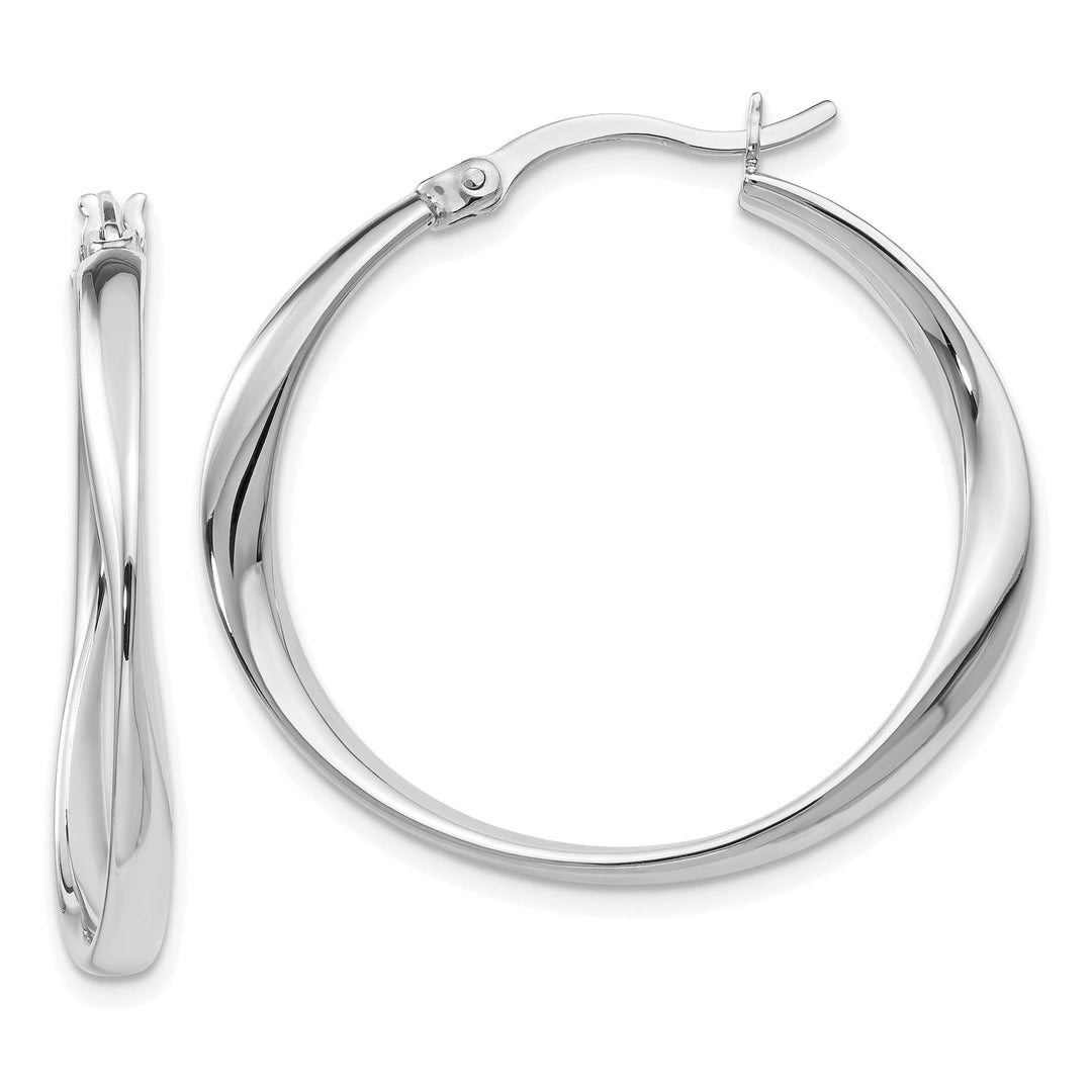 Sterling Silver Polished Hoop Earrings