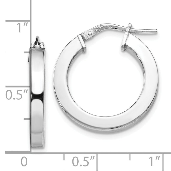 Sterling Silver Polished Hoop Earrings