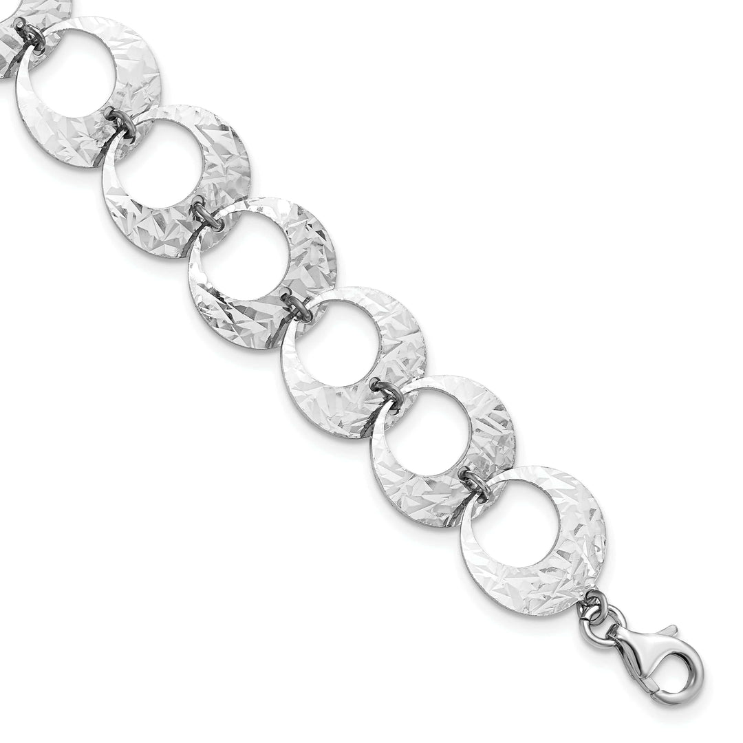 Sterling Silver Polished D.C Bracelet