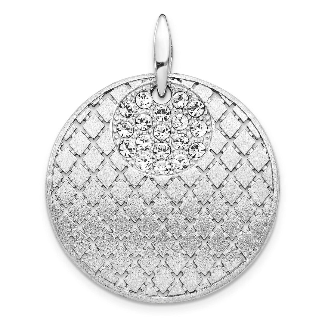 Sterling Silver Brush Preciosa Crystal Pendant