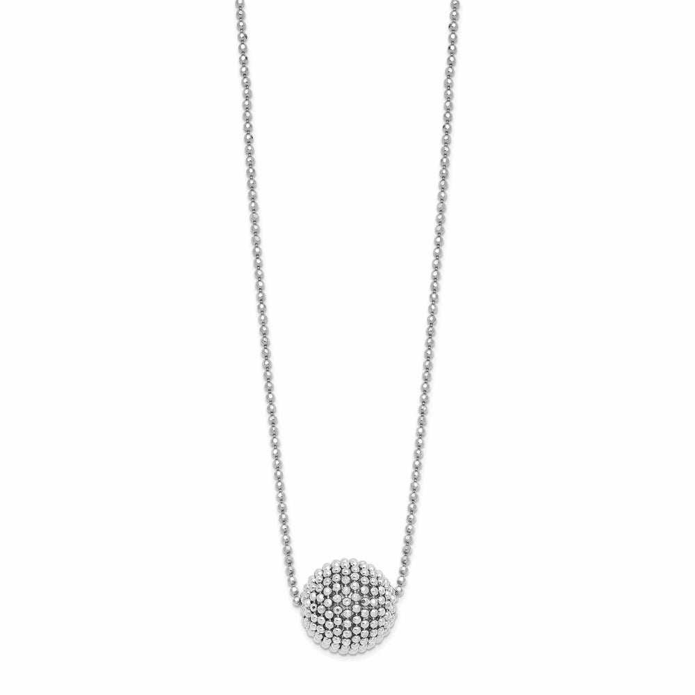 Sterling Silver Polished D.C Necklace