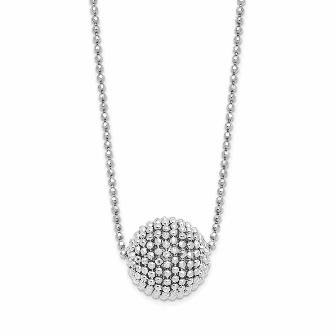 Sterling Silver Polished D.C Necklace