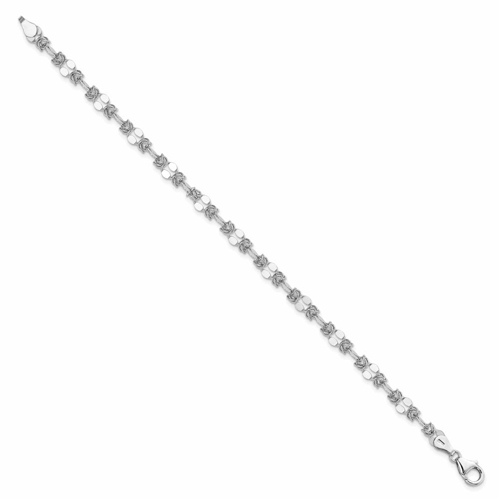 Leslies Sterling Silver Polished Fancy Bracelet