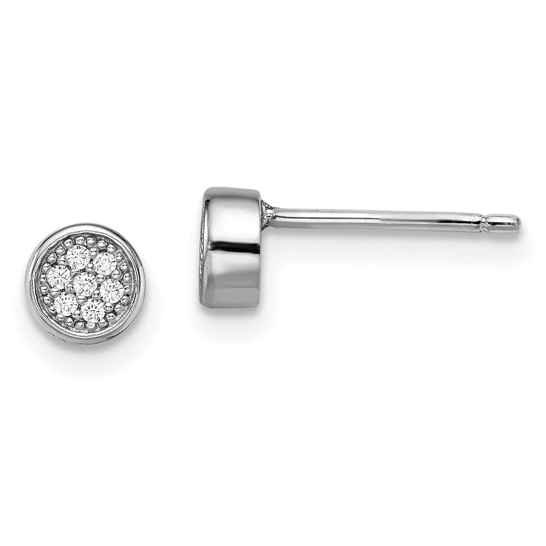 Sterling Silver Cubic Zirconia Post Earrings