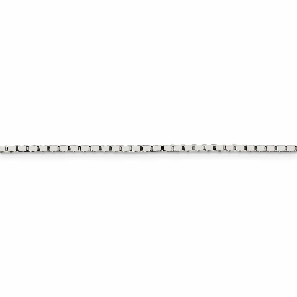 Silver Polished 1.50-mm Mirror Box Chain