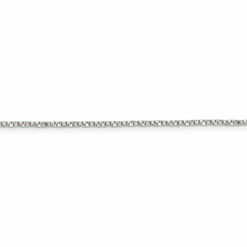 Silver Polished 1.35-mm Twisted Box Chain
