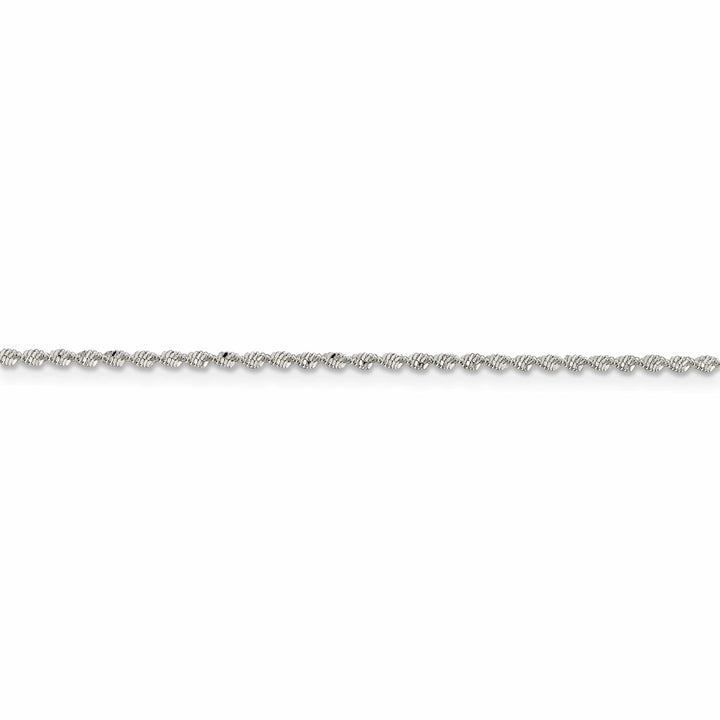 Silver Polish 1.65mm Twisted Herringbone Chain