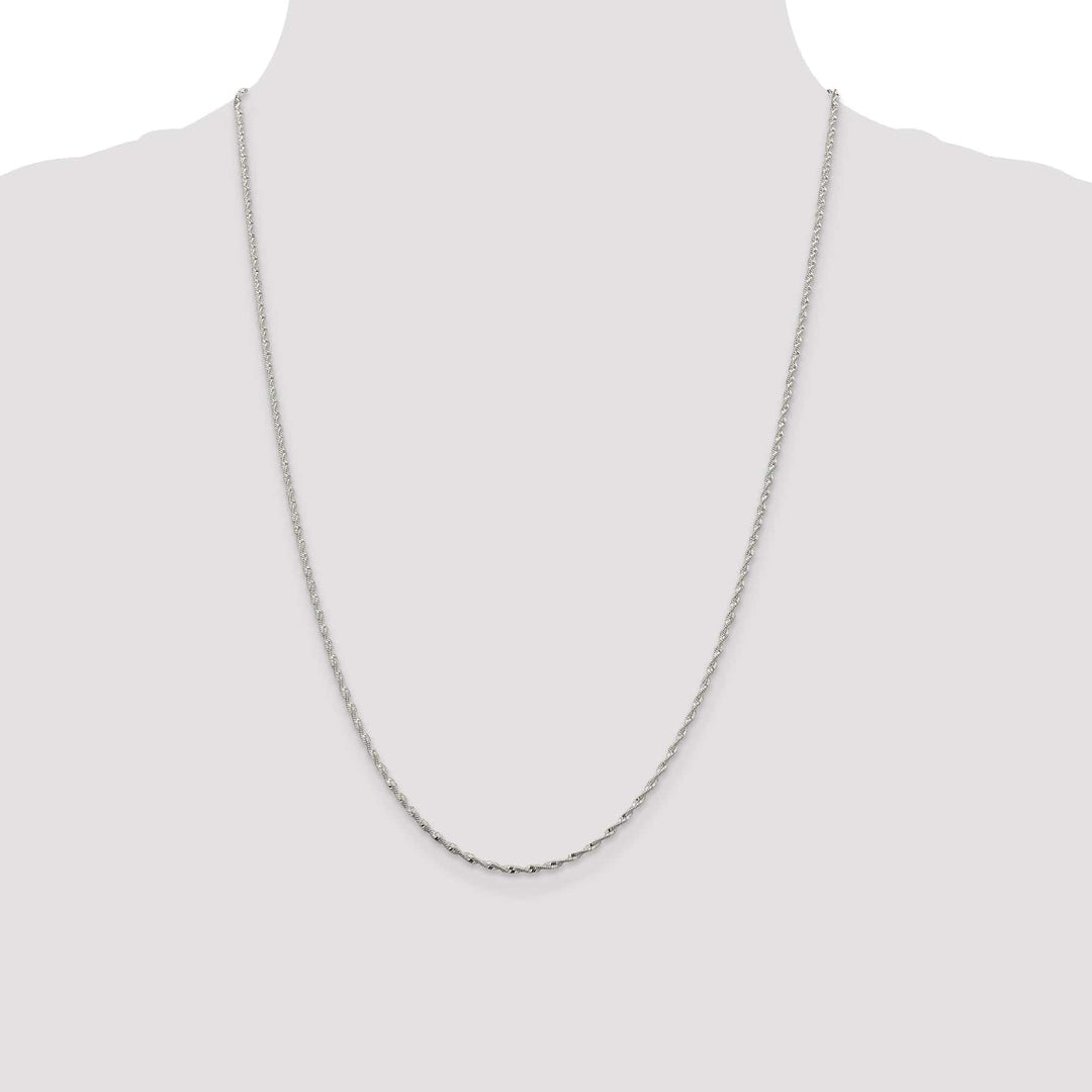 Silver Polish 1.65mm Twisted Herringbone Chain