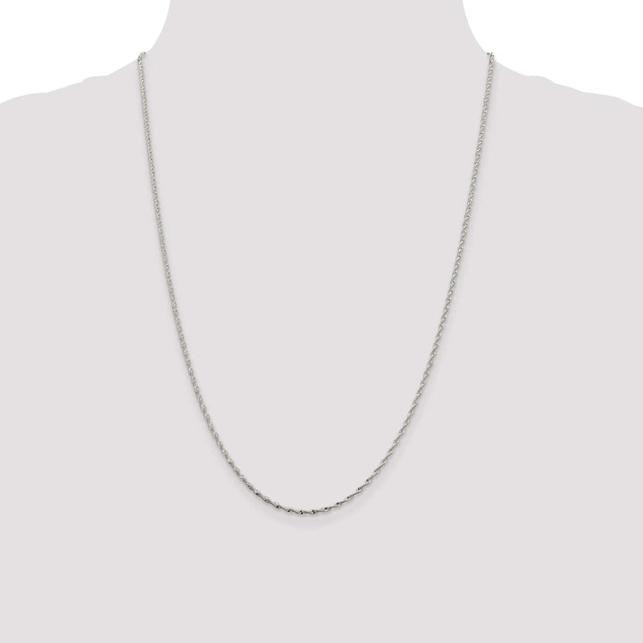 Silver Polish 1.65mm Twisted Herringbone Chain