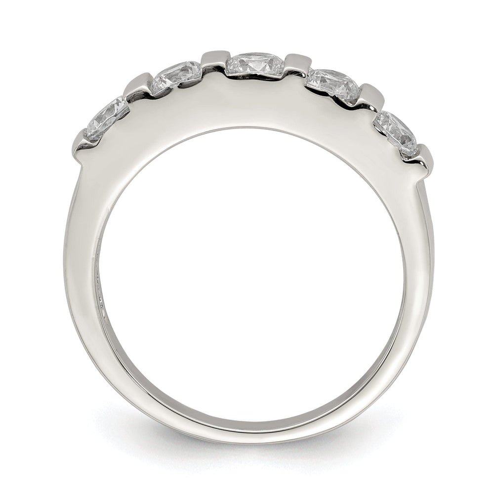 Sterling Silver Cubic Zirconia Band Rings