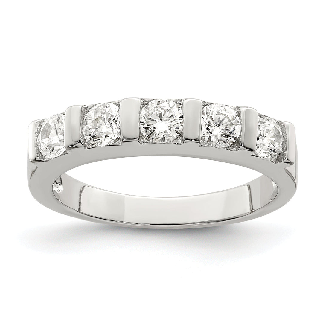 Sterling Silver Cubic Zirconia Band Rings