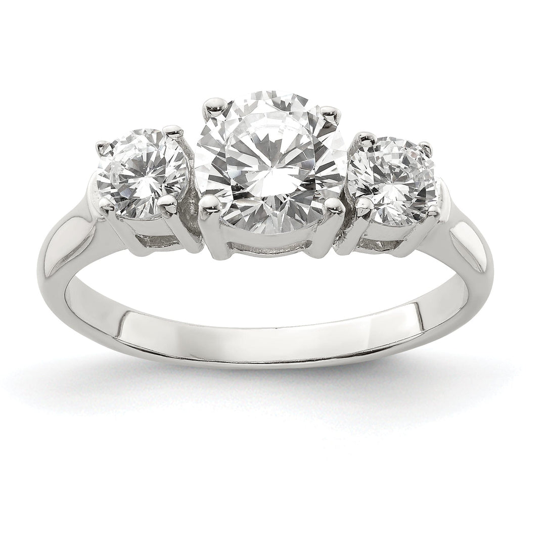Sterling Silver Cubic Zirconia Band Rings