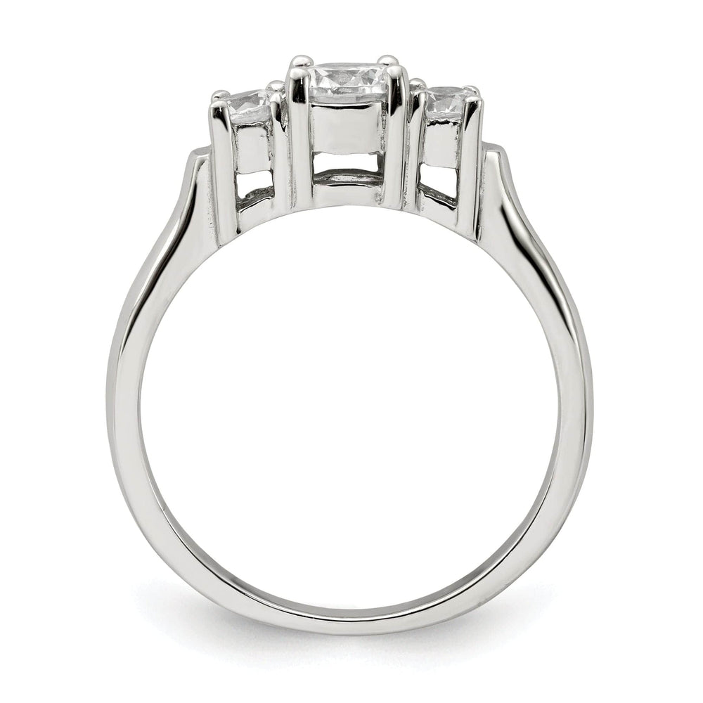 Sterling Silver Cubic Zirconia Band Rings