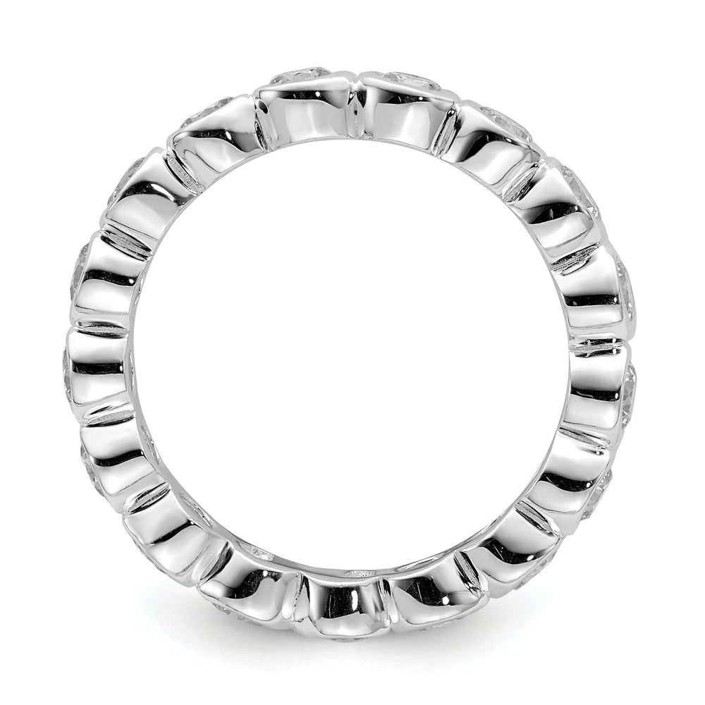 Sterling Silver Cubic Zirconia Enternity Ring