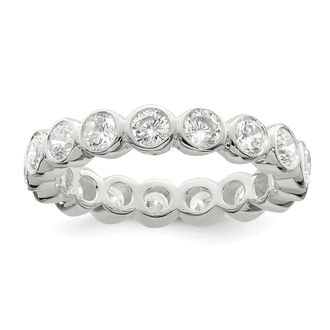 Sterling Silver Cubic Zirconia Enternity Ring