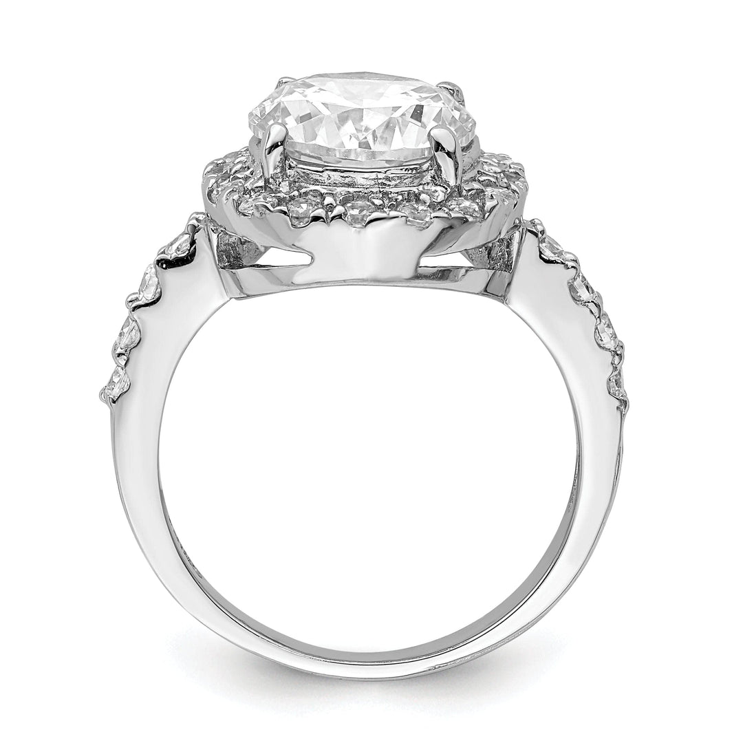 Sterling Silver Fancy Cubic Zirconia Ring