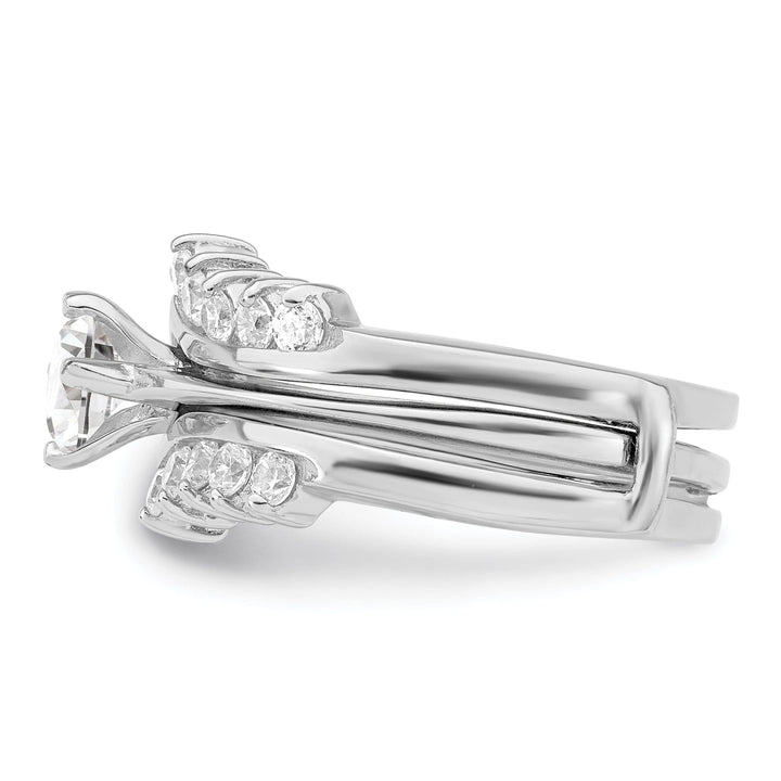 Sterling Silver Cubic Zirconia Ring Set