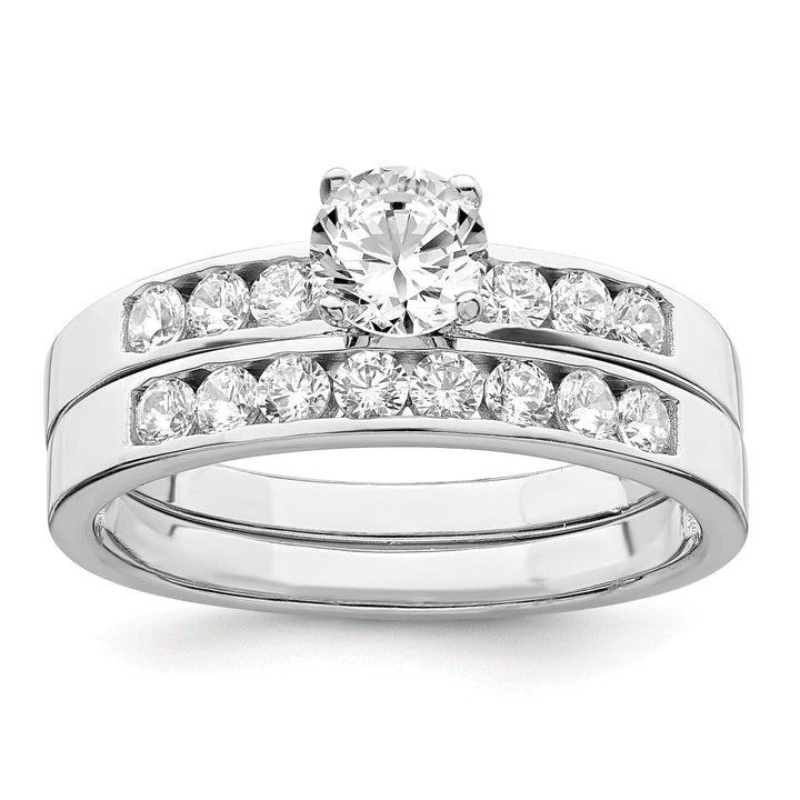 Sterling Silver Cubic Zirconia Ring Set