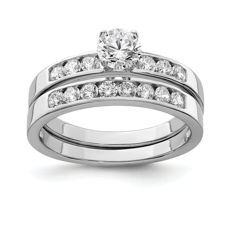 Sterling Silver Cubic Zirconia Ring Set