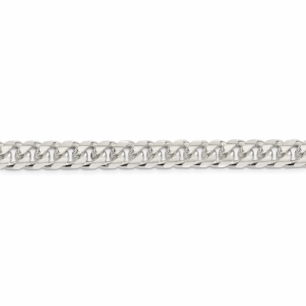 Silver 8.50-mm Solid Domed Link Curb Chain