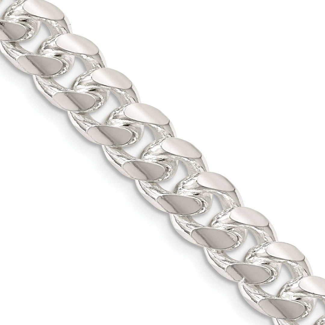 Silver 8.50-mm Solid Domed Link Curb Chain
