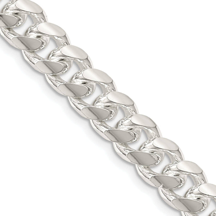 Silver 8.50-mm Solid Domed Link Curb Chain