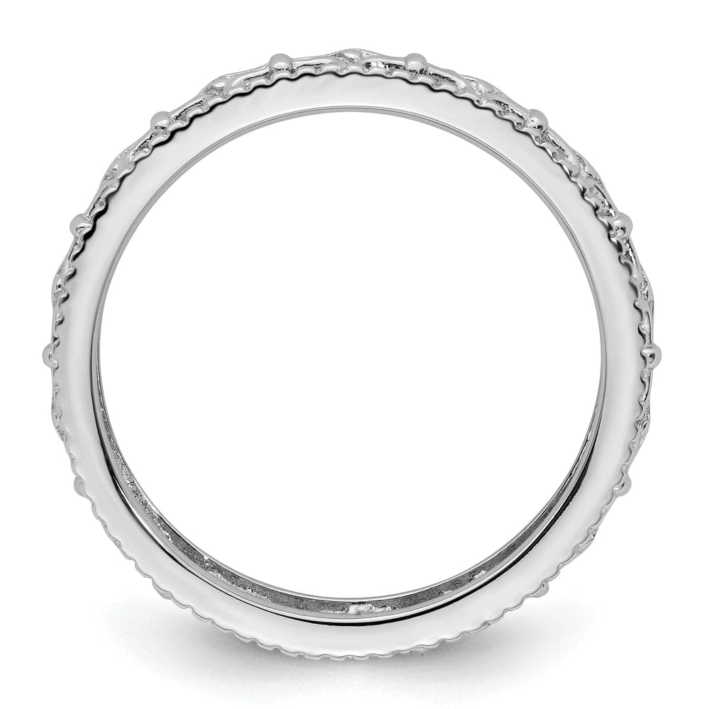 Sterling Silver Polished Fleur De Lis Ring