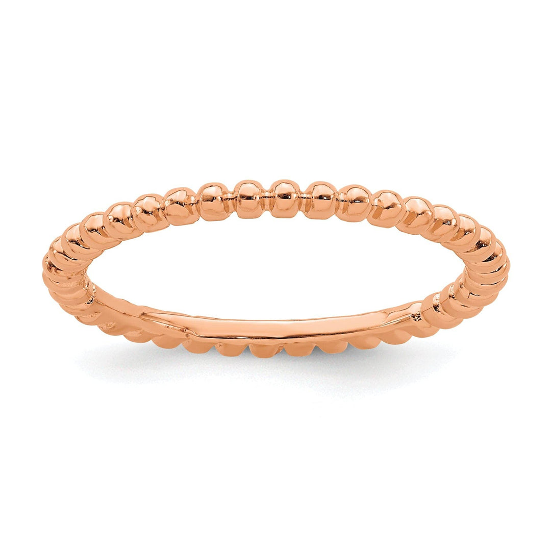 Sterling Silver Pink-Plated Ring