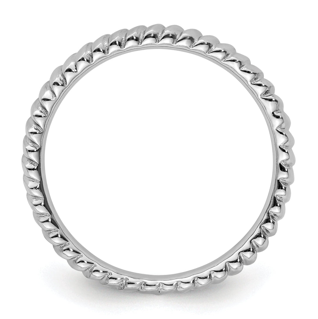 Sterling Silver Rhodium Ring