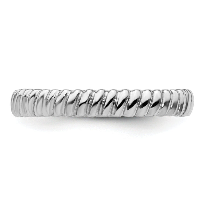Sterling Silver Rhodium Ring