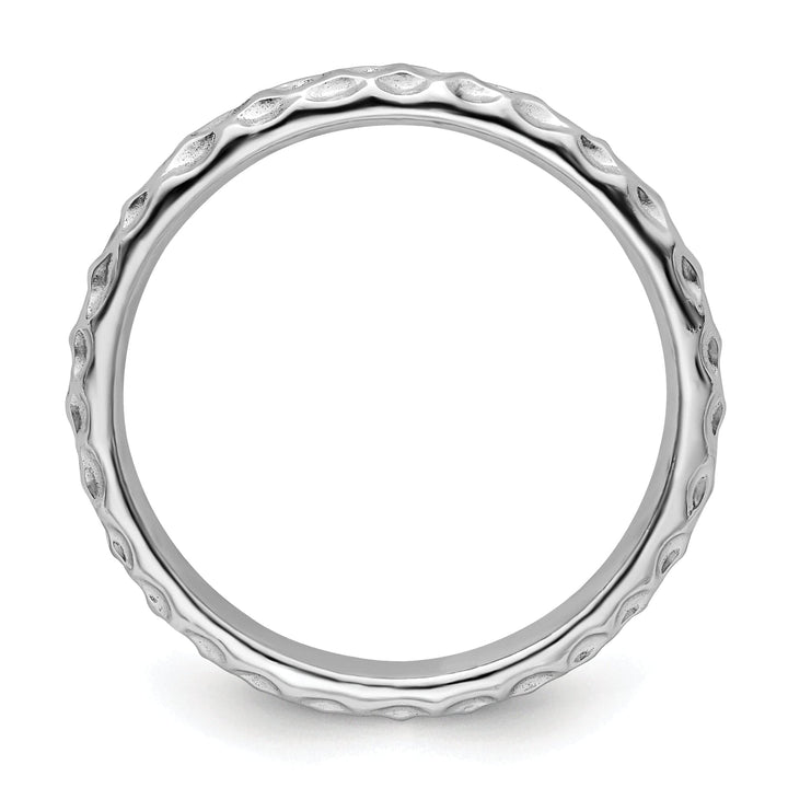 Sterling Silver Rhodium Ring