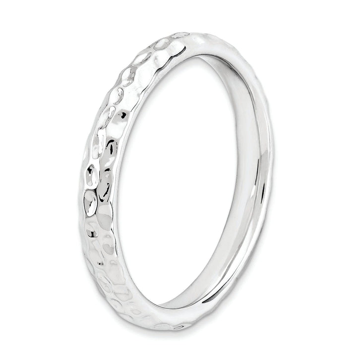 Sterling Silver Rhodium Ring